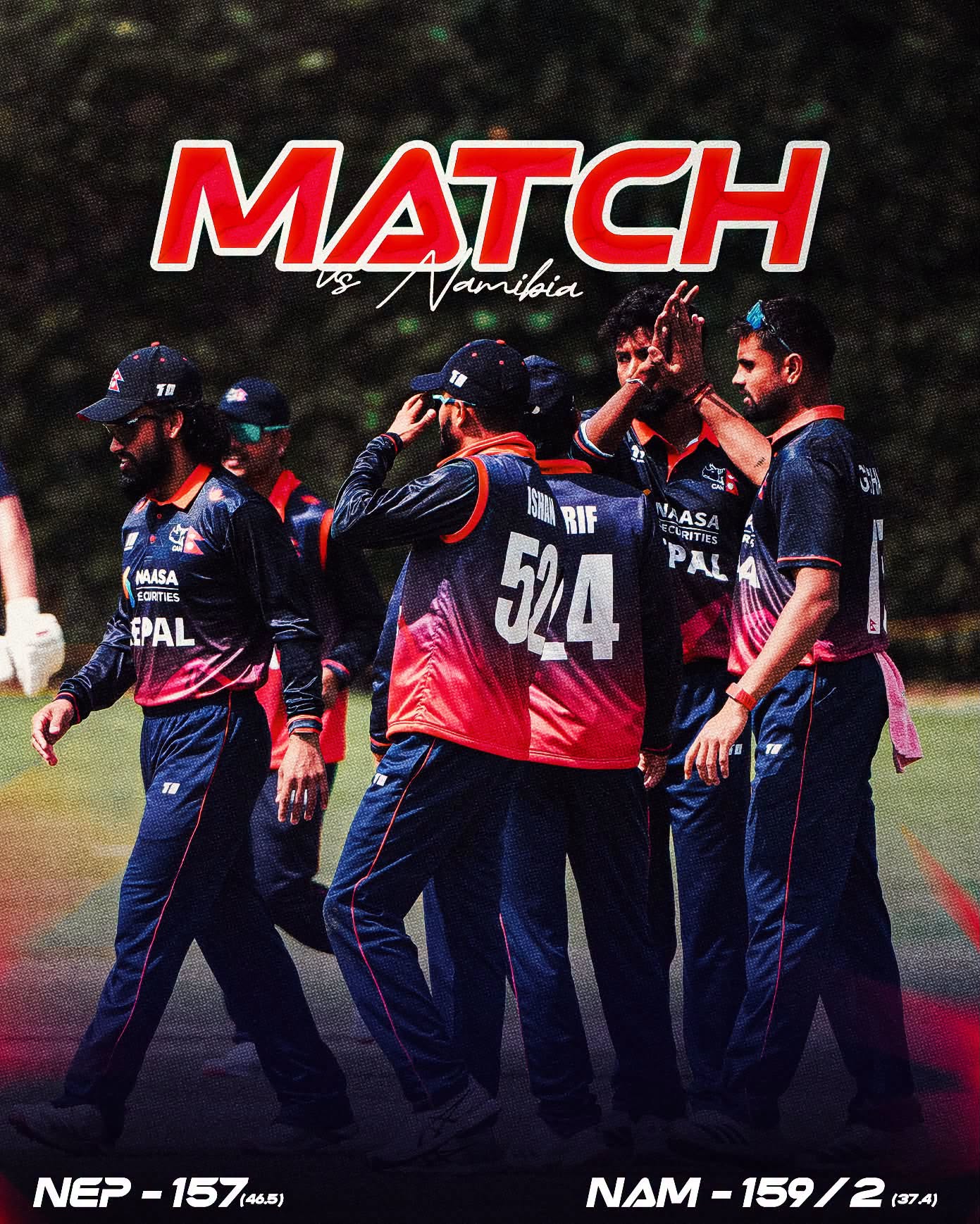 Namibia Outclass Nepal by Eight Wickets as JJ Smit Claims Six Wickets